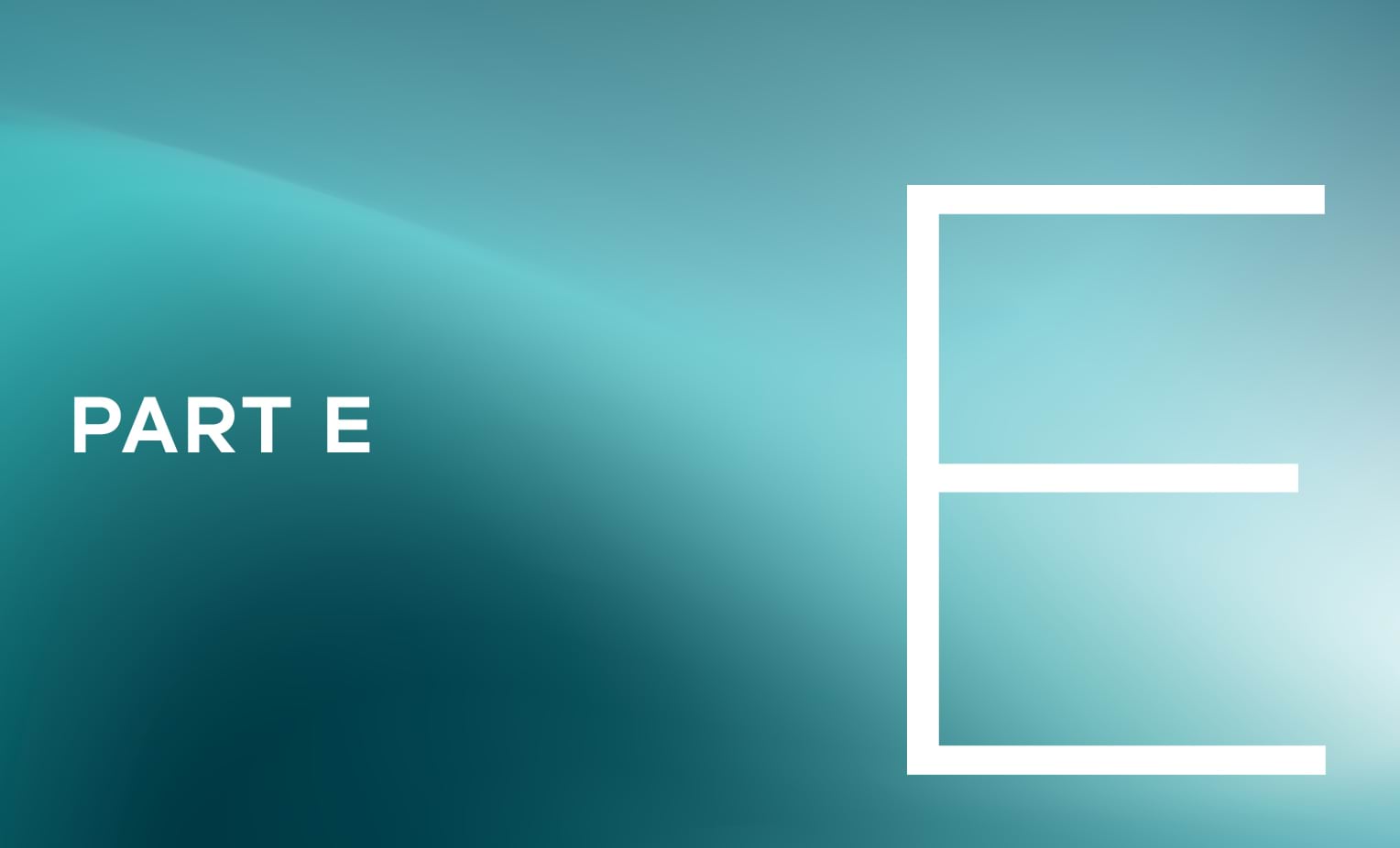 Part E Part E